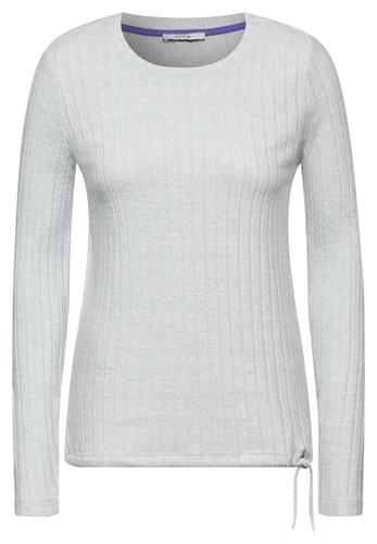 Shirt mit Rippenstruktur XL - Iced Salvia Green Melange