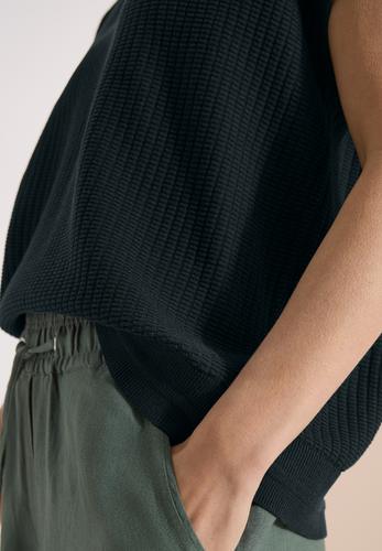 Pullover mit gerundetem V-Ausschnitt S - Palm Breeze Green