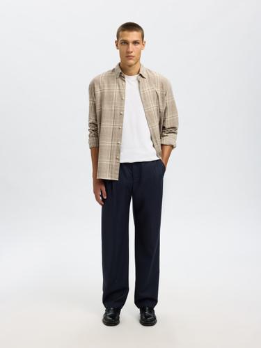 SLHREGNOAH MIX BDWN LS SHIRT CAMP