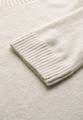 Strickpullover mit Rundhals 40 - Cream White Melange