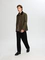 SLHWALTER WAXED COTTON JKT NOOS M - Grape Leaf