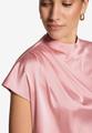 Satinbluse mit Stehkragen
