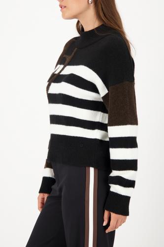 Strickpullover mit Emblem