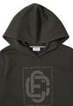 Hoodie mit Schmucksteinen S - Raw Khaki
