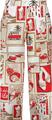 Hose mit Polaroid-Print 42 - Red Gemustert