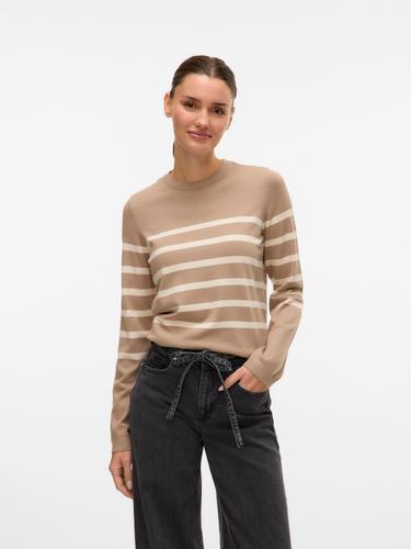 VMSABA PLAIN LS O-NECK PULLOVER GA NOOS S Normal geschnitten - Silver Mink