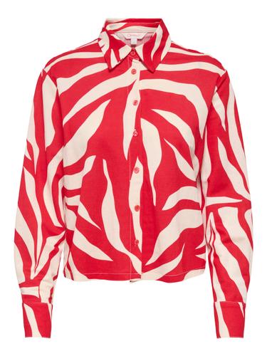 ONLSAKURA LS REG SHIRT WVN XS Normal geschnitten - Barbados Cherry