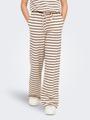 KOGJANA STRIPED WIDE PANT JRS 158/164 Weiter Beinschnitt - Tofu
