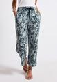 Gemusterte Wide Leg Hose