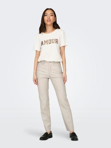 ONLEMILY HW ST ANK FAUX LEATHER PNT
