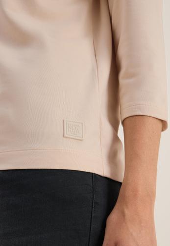 Shirt mit Knopfdetail M - Oat Milk Beige