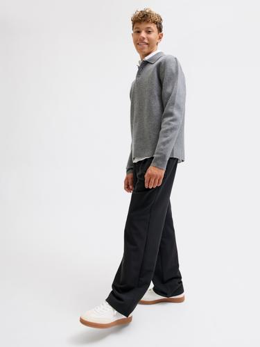 JPSTBILL BAMFORD PLEATED CHINO JNR 140 Weiter Beinschnitt - Black