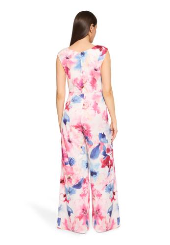 Jumpsuit 36 Tailliert - Cream/pink