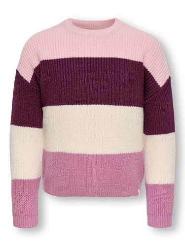 KMGSANDY L/S STRIPE PULLOVER KNT NOOS