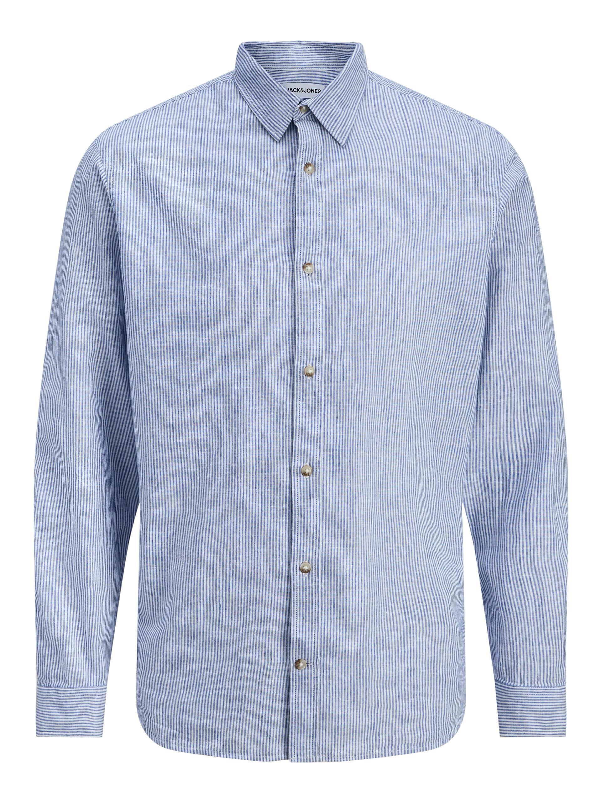 JJESUMMER LINEN BLEND SHIRT L/S SN M Normal geschnitten - Infinity