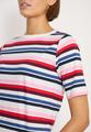 Kurzarm Shirt mit Multicolor Streifen XL - Universal Blue