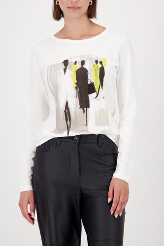 Langarmshirt mit Gemäldeprint