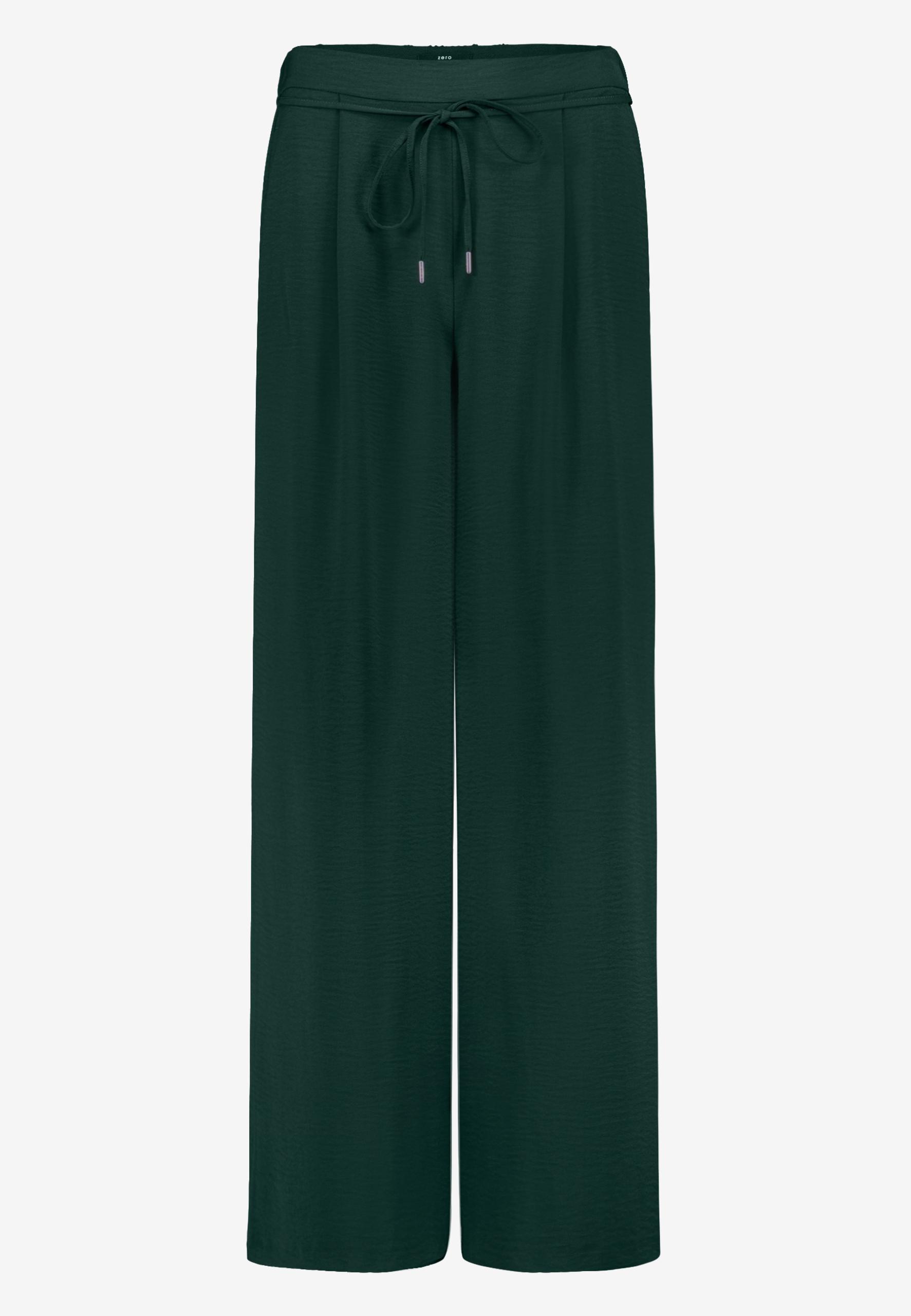 Stoffhose mit Bindegürtel 30 Inch 36 - Green Forest