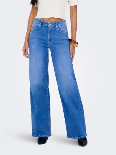 ONLMADISON BLUSH HW WIDE DNM REA262 NOOS S/32 Weiter Beinschnitt - Special Bright Blue Denim