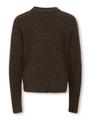 KOGCAMILLA O-NECK L/S PULLOVER KNT 146/152 Normal geschnitten - Black Coffee