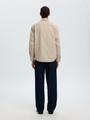 SLHREGNOAH BRUSHED TWIST SHIRT LS NOOS M Normal geschnitten - Egret