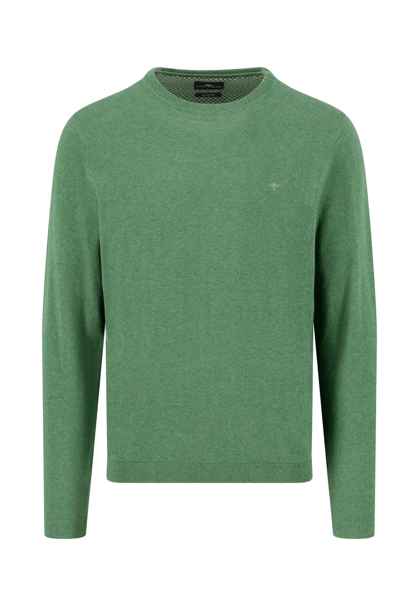 O-Neck, Winter Air Cotton XL Casual Fit - Dark Fern