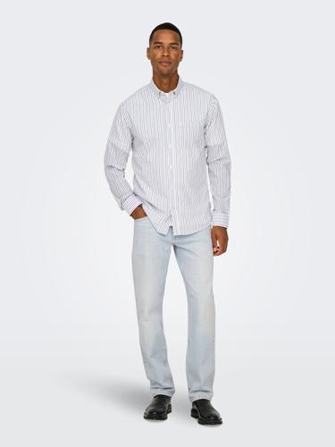 ONSEDGE STRAIGHT LB 9393 DOT DNM NOOS 33/32 Gerade geschnitten - Light Blue Bleached Denim