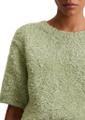 Fuzzy-Knit-Kurzarm-Pullover loose S Relaxed Fit - Smooth Sage
