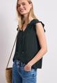 Blusentop mit Split Neck und Rüschen 36 - Deep Bound Green