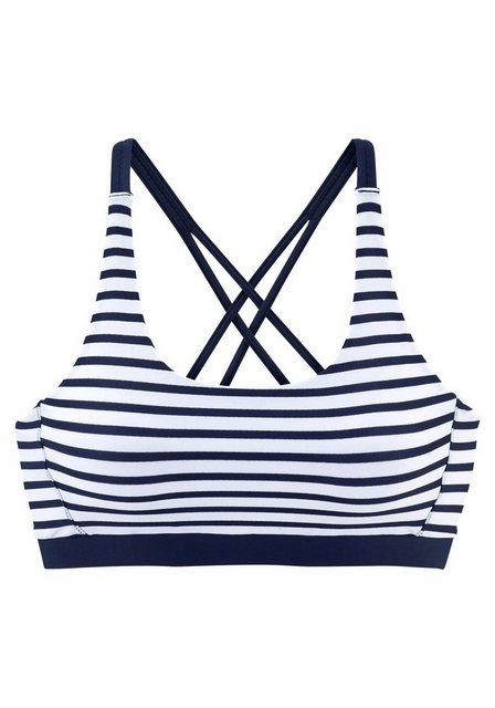 venice beach lm exkl. sport Bustier-Top 34 - White-navy-s
