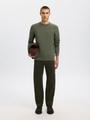 SLHROSS LS KNIT STRUCTURE CREW NECK NOOS