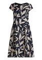 Cocktailkleid 36 Tailliert - Dark Blue/Nature