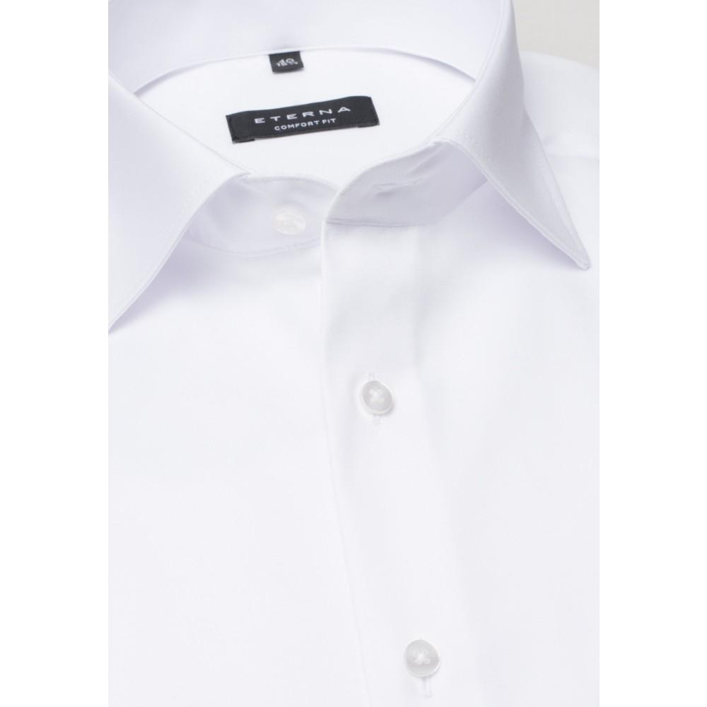 Cover Shirt Twill Langarm 44/Langarm - 65cm COMFORT FIT - Weiß