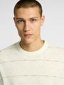 SLHBERG SUN SS KNIT RELAXED TEE L Locker geschnitten - Egret