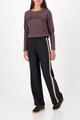 Langarmshirt mit Strassakzenten 36 - Brownie