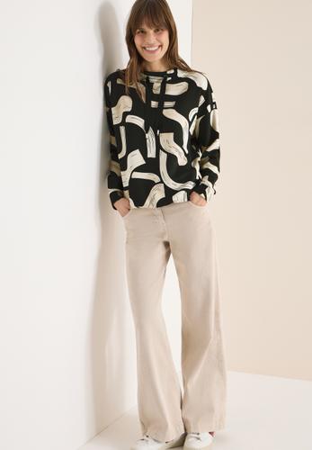 Gemustertes Shirt M - Raw Khaki