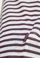 T-Shirt mit Boatneck und Streifen M - Rich Burgundy