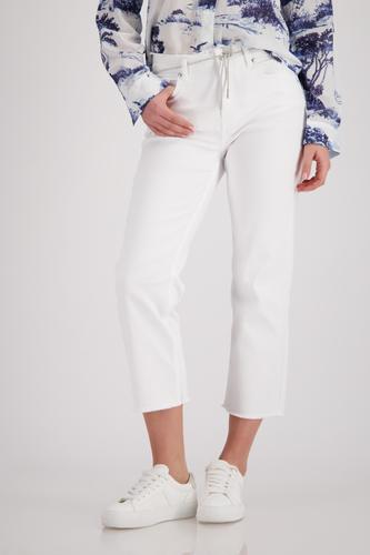 Straight-Leg-Jeans mit Fransendetails