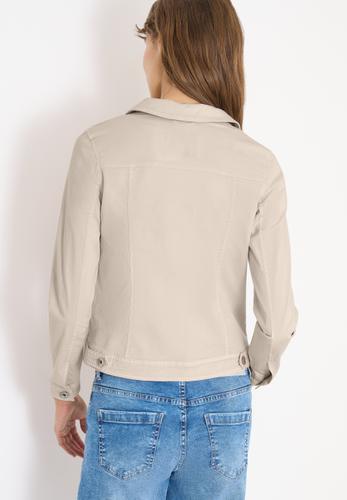 Jeansjacke mit Brusttaschen und Knöpfen XXL - Dust Beige