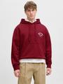 JORMEADOWS SWEAT HOOD XL Locker geschnitten - Tibetan Red