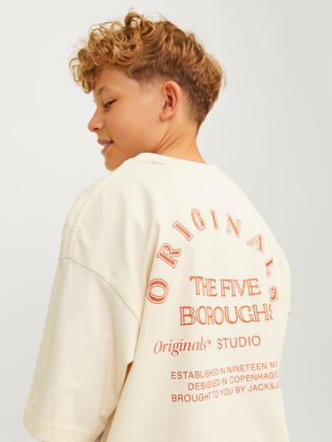 JORBROOKLYN BACK TEE SS CREW NECK JNR Weiß 164
