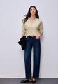 Cardigan in Unifarbe 42 - Cotton Beige Mel.