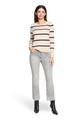 Basic-Pullover 36 Gerade - Patch Beige/black