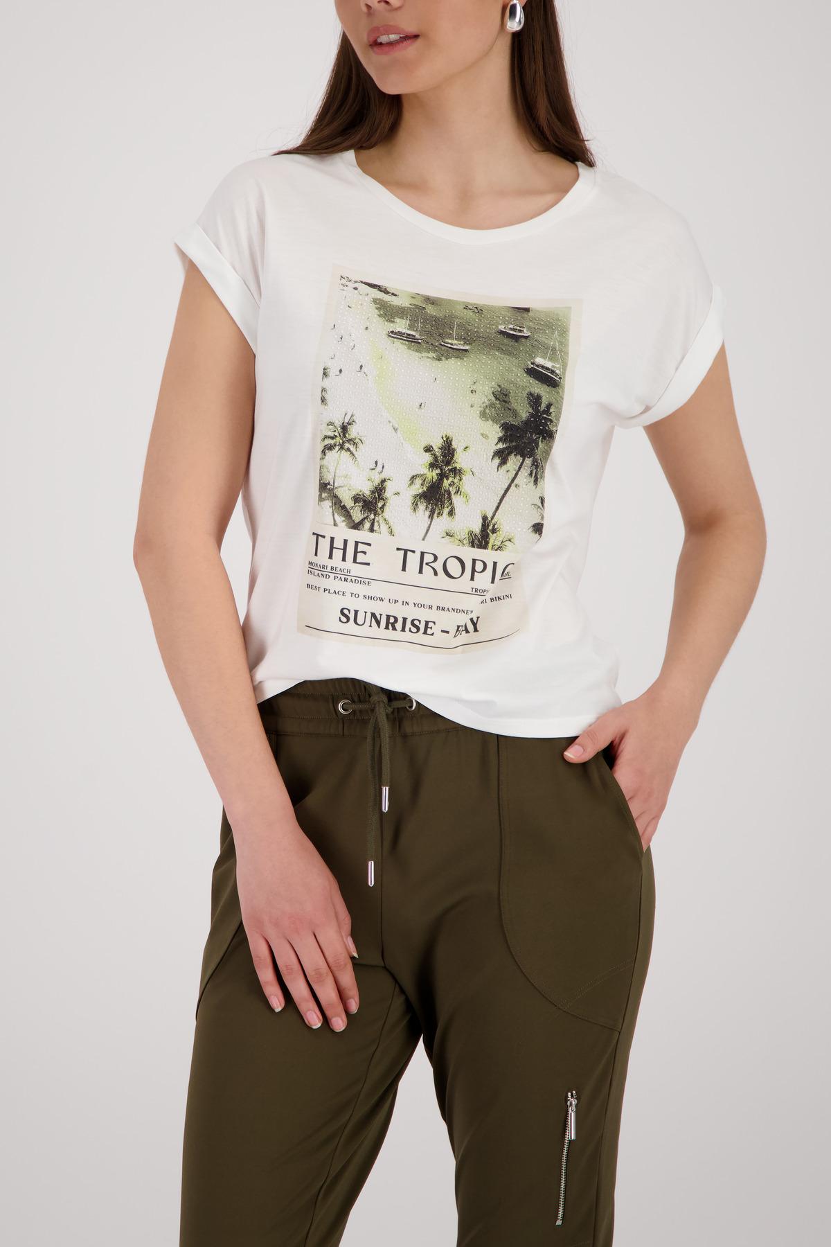 T-Shirt mit Print 44 - Cream