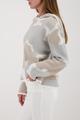 Strickpullover mit Wolkenmuster 36 - Lattemacchiato Gemustert