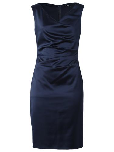 Vera Mont Satinkleid mit Faltenwurf Night Sky