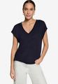 Basic-T-Shirt mit V-Ausschnitt