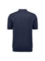 Pullover Short Sleeve V-Polo Melange L Regular Fit - Night
