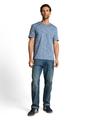 T-Shirt in Melange-Optik XL Regular Fit - Blue Multicolor Inject