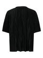 ONLRAVENNA S/S PLISSE TOP NOOS JRS M Normal geschnitten - Black
